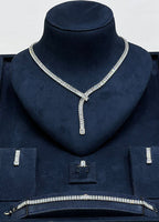 Luxury Baguette Crystal Jewelry Set